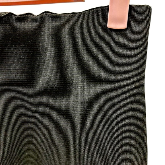 ZARA Thick Black High Waist Ponte Black Leggings Seam Front Womens Small - Picture 12 of 12